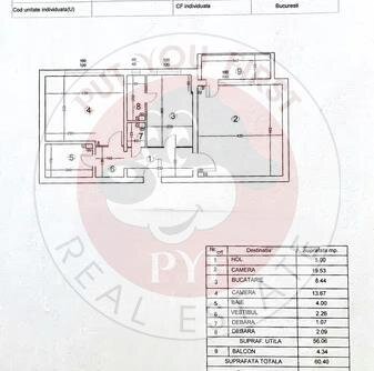 Lacul Tei | Apartament 2 camere | Decomandat | 60mp | B11399